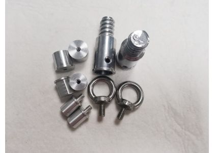 Common connection between custom top parts and telescopic poles