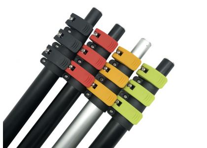 Why water fed brush pole use aluminum telescopic pole with a flip lock?