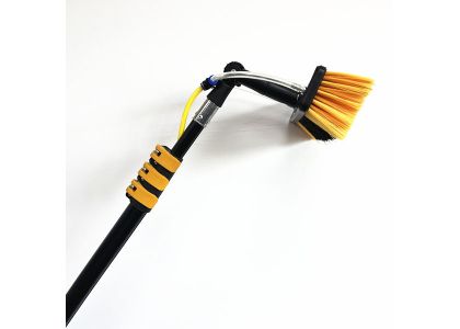 Why use the aluminum telescopic pole with water fed brush?