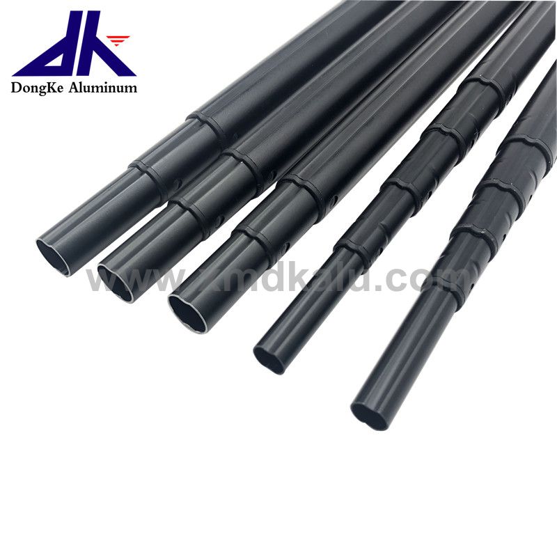 2020 new design friction lock aluminum telescopic pole with 2 slot
