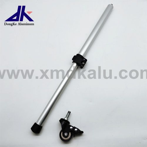 customized aluminum tube with hole spring button lock adjustable table for furniture leg