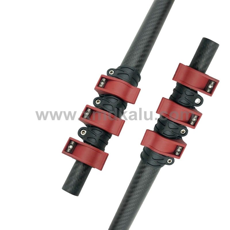 Wholesale price flip lock carbon fiber telescoping pole adjustable rod for cleaning tool