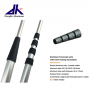 Aluminum telescopic pole with twist lock