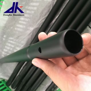 Black Color anodized Round Auminum Pipe