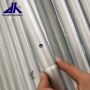 Silver anodized Round Auminum Pipe