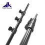 Aluminum telescoping pole with flip clamp