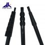 Aluminum telescoping pole with flip clamp