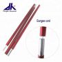 Aluminum tent pole with spring lock bottom 