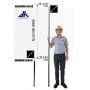 aluminum telescopic tube with small rod in the end