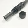 Carbon fiber telescopic shaft for metal detectors