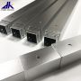 square aluminum telescoping tube with spring buttons 