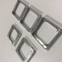 square aluminum telescoping tube with spring buttons 