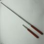 stainless steel teaching pointer with customized rubber hand grip
