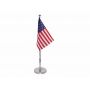 SUS201 stainless steel pad table telescopic flag pole 