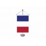 SUS201 stainless steel pad table telescopic flag pole 
