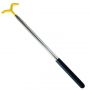 stainless steel telescopic far distance reacher with hook and customized hand grip