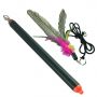 Stainless steel flirt pole for cat and dog
