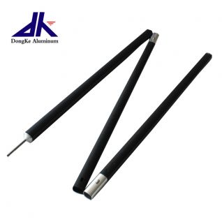 spring button lock square aluminum tent folding poles