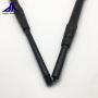 twist lock aluminum telescopic pole with rubber end and male screw