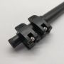 High strength aluminum telescopic pole paint roller brush with hex screw flip clamps tube lock 