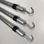 High quality 5 sections aluminum twist lock telescopic pole extension tube With Hook 