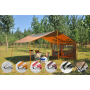 customized bottom Spring button  lock  aluminum telescopic tent pole for camping 
