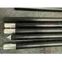 Aluminum camping tarp tent poles telescopic tube with spring button adjustable aluminum tarp pole 