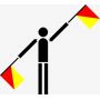stainless steel extension pole Traffic control flagpole for baton 