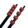 custom Color flip lock pro adjustable aluminum extension rod sign OEM Aluminum Telescopic Pole with customized parts 