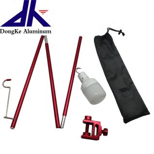 Telescopic pole for hanging lantern
