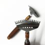 Stainless steel telescopic back scratcher with wood handle in Stock