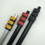 custom Color flip lock pro adjustable aluminum extension rod sign OEM Aluminum Telescopic Pole with customized parts 