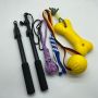 customized 5 feet 3 Section flip lock telescopic pole extension for dog flirt pole 