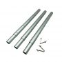 Customized length aluminum telescopic pole extension stand for laptop legs