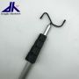 Aluminum telescopic pole with hook for awning window household tool