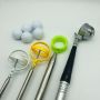 customized Golf ball disc retriever stainless steel extending pole for golf game outdoor
