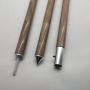wooden grain tent rod Spring button telescopic quick release aluminum tarp pole camping support pole