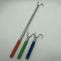 6 sections stainless steel telescopic rod with a custom hook easy to use stick for feeding birds