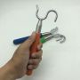 6 sections stainless steel telescopic rod with a custom hook easy to use stick for feeding birds