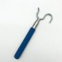 Stainless steel telescopic extension pole with Utility Hook for Hanging Bird feeders