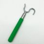 Stainless steel telescopic extension pole with Utility Hook for Hanging Bird feeders