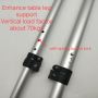 customized aluminum tube with hole spring button lock adjustable table for furniture leg