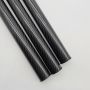 customized carbon fiber telescpic pole silver lock paint black for Camera support rod