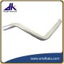 square aluminun anodized tube with punching hole made in China