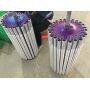 aluminum swag tube custom paddle rod with spring button adjustable rod for tooling pole