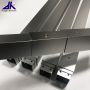 customized size square telescopic tube with spring button for industrial extending tool