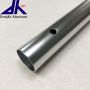Aluminum tube with spring button