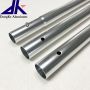 Aluminum tube with spring button