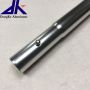 Aluminum tube with spring button