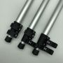 Multi Sections Flip Lock Aluminum Telescopic Tube Table Leg With Thread